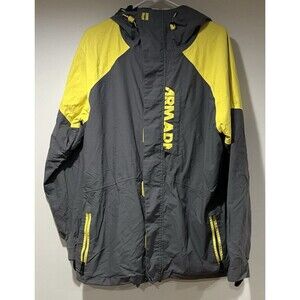 Armada Skis Mega Rex Jacket Men's M Gray Yellow 10K Snowboard Coat